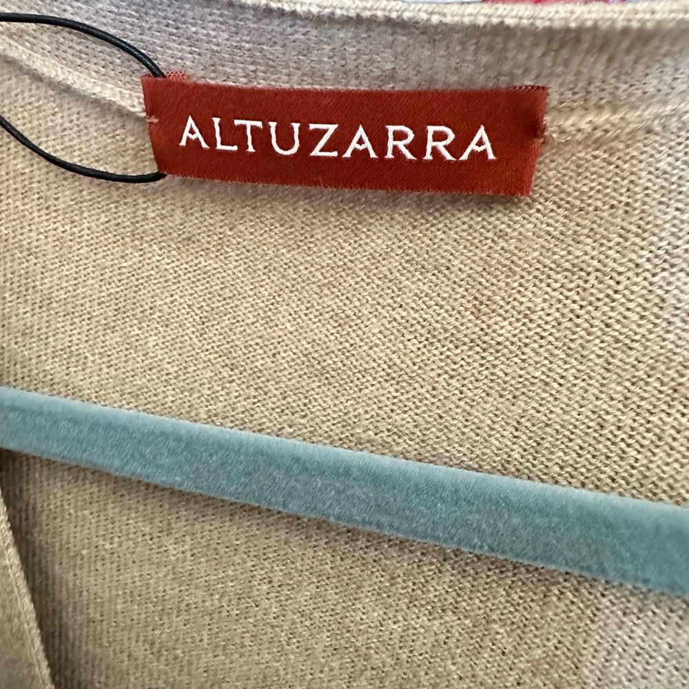 Altuzarra Cream Long Sleeve Sheath Dress - Picture 7 of 9